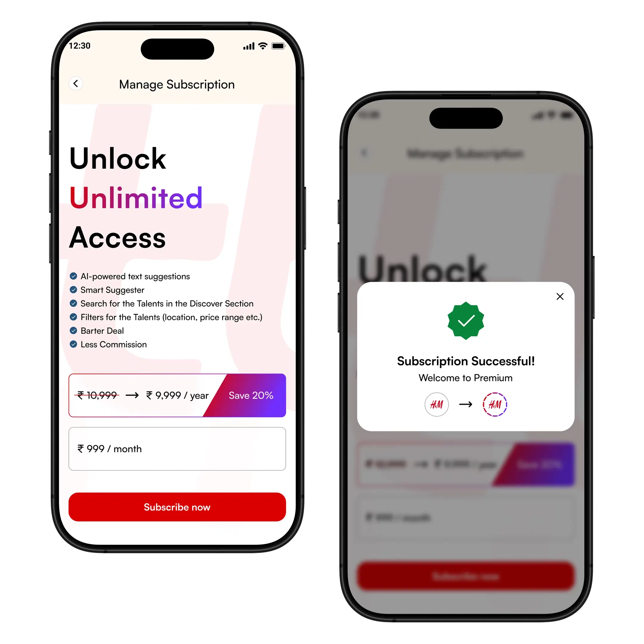 Advanced AI Subscriptions